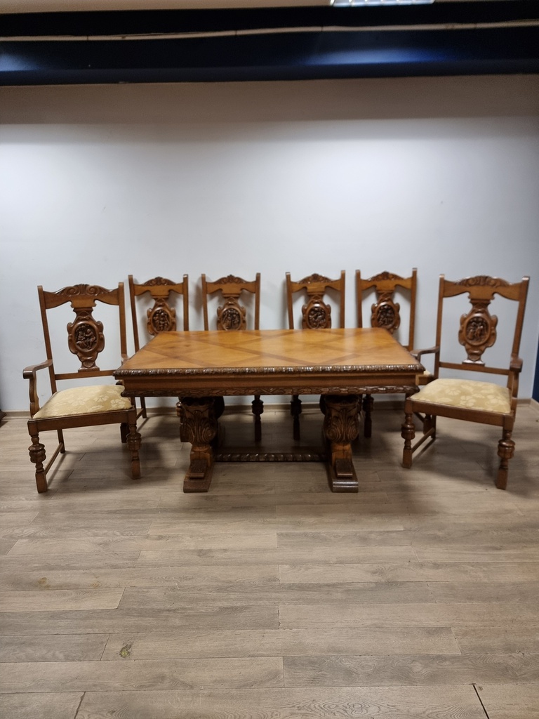 6 Seater Dining Table Set