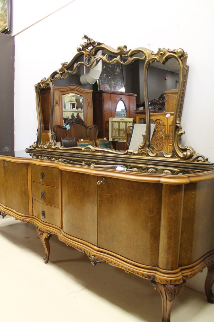 Sideboard Server with Mirror