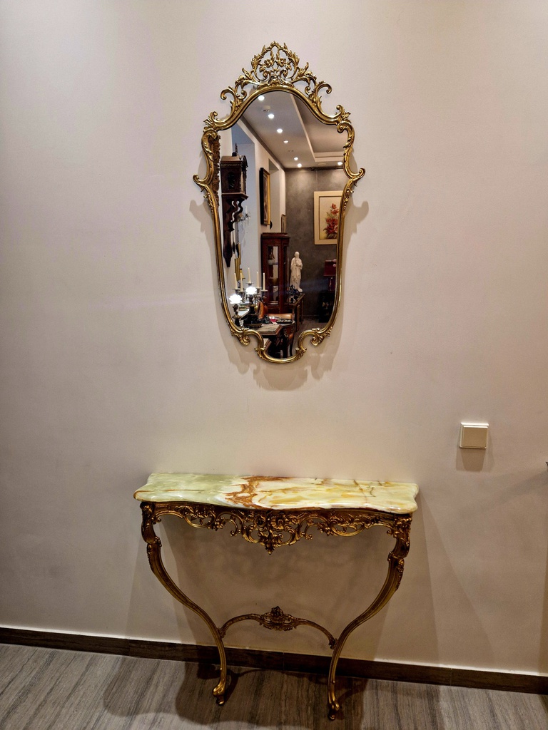 Console Table with Mirror